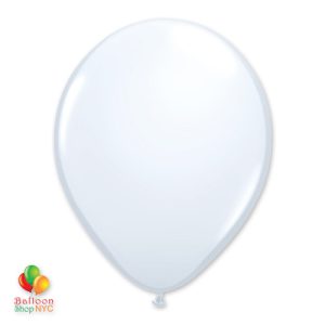 White Latex Party Balloon 12 inch Inflated delivery Balloon Shop NYC