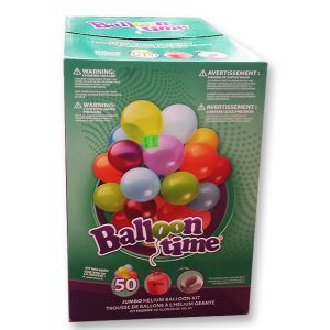 Helium Disposable Tank and Latex Balloons Large Kit from Balloon Shop NYC