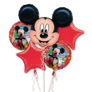 Mickey Mouse Birthday Mylar Balloon Bouquet from Balloon Shop NYC