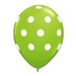 Kiwi Latex Party Balloons Polka Dot 12 inch from Balloon Shop NYC