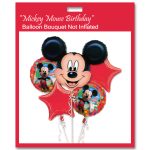 Mickey Mouse Birthday Balloons Bouquet Not Inflated from Balloon Shop NYC