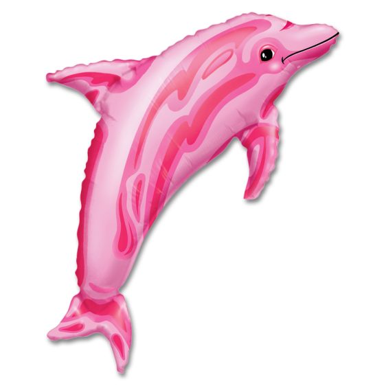 Pink Dolphin Foil Balloon from Balloon Shop NYC