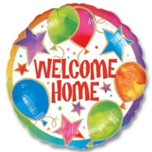 Welcome Home Mylar Party Balloon from Balloons Shop NYC