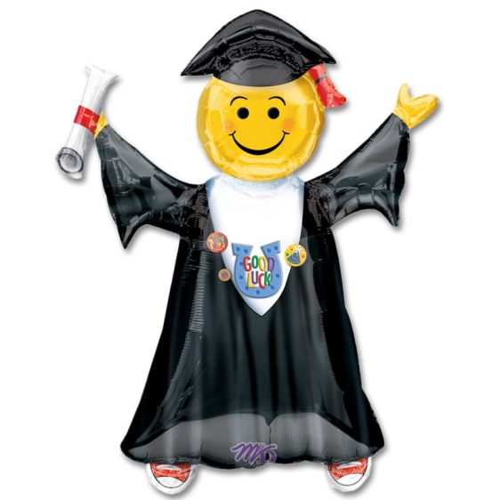 Jumping Grad 35 inch Mylar Party Balloon from Balloons Shop NYC