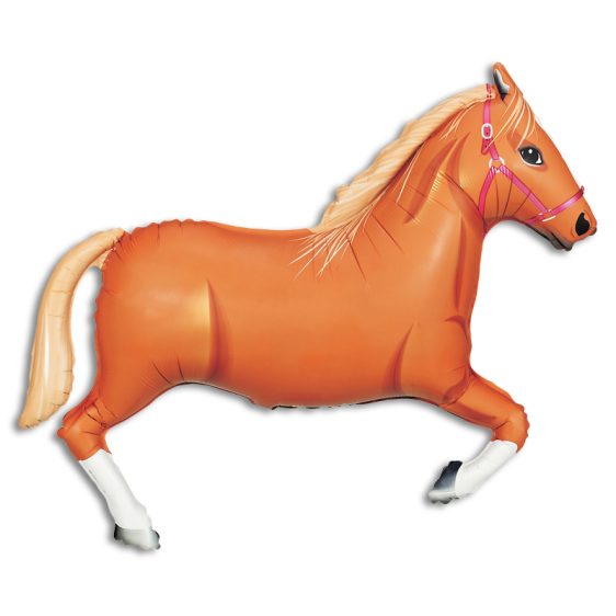 Tan Horse Foil Balloon from Balloon Shop NYC