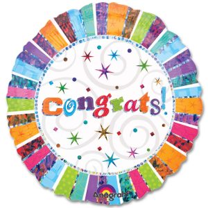 Congrats Mylar Party Balloon from Balloons Shop NYC