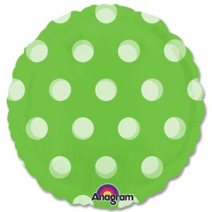 Lime Green Dots Magicolor Party Balloon from Balloons Shop NYC