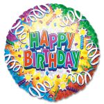 Birthday Explosion Foil Mylar Party Balloon from Balloon Shop NYC