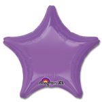 Spring Lilac Star Solid Color Foil Party Balloon 19 inch from Balloon Shop NYC