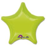 Kiwi Green Star Solid Color Foil Party Balloon 19 inch from Balloon Shop NYC