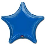 Blue Star Solid Color Foil Party Balloon 19 inch from Balloon Shop NYC