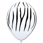 Zebra Stripes Printed Latex Balloon from Balloon Shop NYC