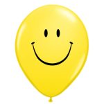 Smile Face Yellow Latex 12 inch Party Balloon from Balloon Shop NYC