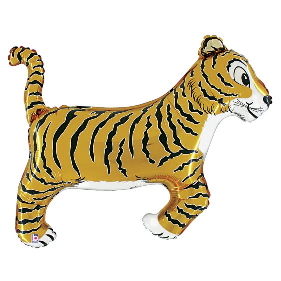 Tiger Foil Mylar Balloon from Balloon Shop NYC