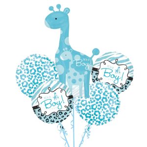 Baby Boy Safari Balloon Bouquet from Balloons Shop NYC