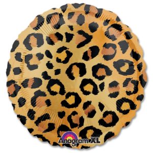 Cheetah Pattern Mylar Party Balloon from Balloons Shop NYC
