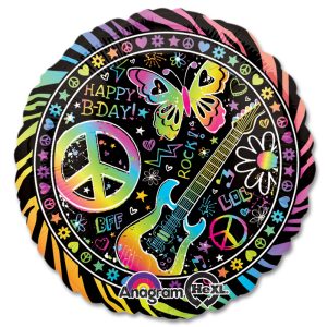 Neon Birthday Party Mylar Balloon from Balloon Shop NYC