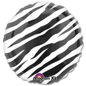 Black Zebra Mylar Party Balloon Bouquet from Balloons Shop NYC