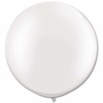 Latex Party Balloon 36 Inch Round Standard White from Balloons Shop NYC