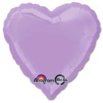 Lilac Heart Shape 18 Inch Mylar Party Balloon from Balloons Shop NYC