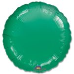 Metallic Green Circle 18 Mylar Party Balloon from Balloons Shop NYC