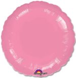 Metallic Pink Circle 18 Mylar Party Balloon from Balloons Shop NYC
