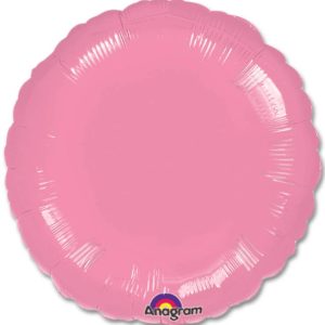 Metallic Pink Circle 18 Mylar Party Balloon from Balloons Shop NYC