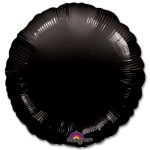 Opaque Black Circle 18 Mylar Party Balloon from Balloons Shop NYC