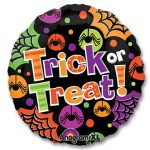 Halloween Trick or Treat Spiders 18 inch Mylar Balloon from Balloons Shop NYC