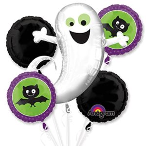 Halloween Ghost Bat Party Balloon Bouquet Inflated from Balloons Shop NYC