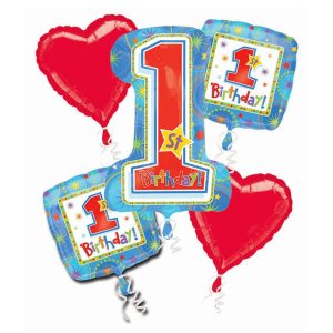 First Birthday Party Balloon Bouquet from Balloons Shop NYC