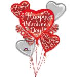 Valentines Day Balloons Bouquet FANCY SWIRLS 3447799 from Balloon Shop NYC
