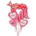Valentines Day Balloons Bouquet OPEN HEART WITH ARROW 3208199 from Balloon Shop NYC