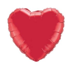 Valentines Day Mylar Balloon Ruby Red Heart 18 Inch delivery from Balloon Shop NYC