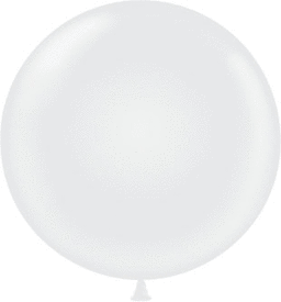 Clear Latex Party Balloon 36 inch Round Inflated