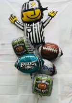 Super Bowl Referee Touchdown Mylar Balloons Bouquet