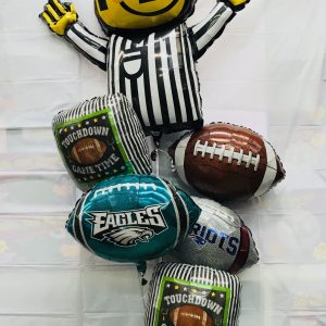 Super Bowl Referee Touchdown Mylar Balloons Bouquet