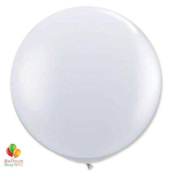 Crystal Clear Latex Party Balloon 17 inch Round Inflated delivery Balloons Shop NYC