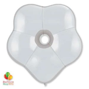 GEO BLOSSOM DIAMOND CLEAR Latex 16 delivery from Balloon Shop NYC