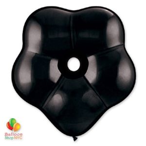 Onyx Black Geo Blossom Latex Party Balloon delivery from Balloon Shop NYC