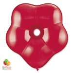 Ruby Red Geo Blossom Latex Party Balloon delivery Balloon Shop NYC