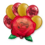 Rose Hugs Kisses Mothers Day Balloon Bouquet delivery from Balloon Shop NYC