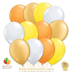 Ultimate Yellow Gold 12 inch Latex Party Balloons Infloated