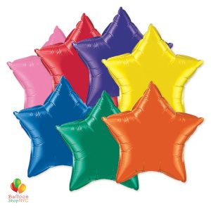 Express Order Rainbow Stars Mylar Balloons delivery Balloon Shop NYC