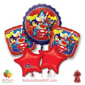 Dc Super Hero Girls Mylar Balloon Bouquet Inflated high-quality cheap balloons nyc delivery