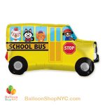 School Bus Jumbo Foil Balloon 30 Inch Inflated high-quality cheap balloons nyc delivery