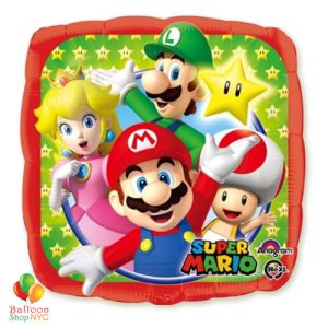 Super Mario Foil Balloon 18 Inch Inflated high-quality cheap balloons nyc delivery