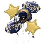 Los Angeles Rams Football Balloons Bouquet