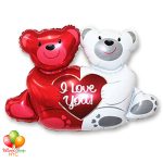 Love Bears Valentines Supershape Balloon 35 Inch Inflated Delivery from Balloon Shop NYC