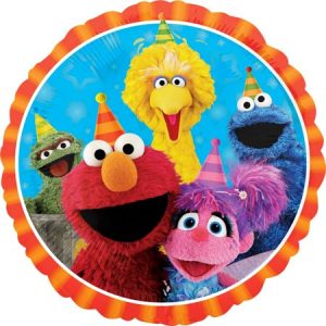 Elmo and Friends Birthday Mylar Balloon 18 inch